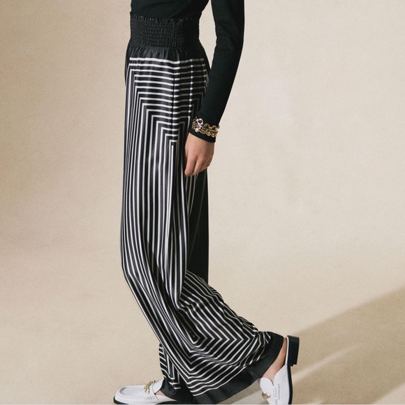 Anthropologie Hutch Geo Wide Leg High Waist Pant M